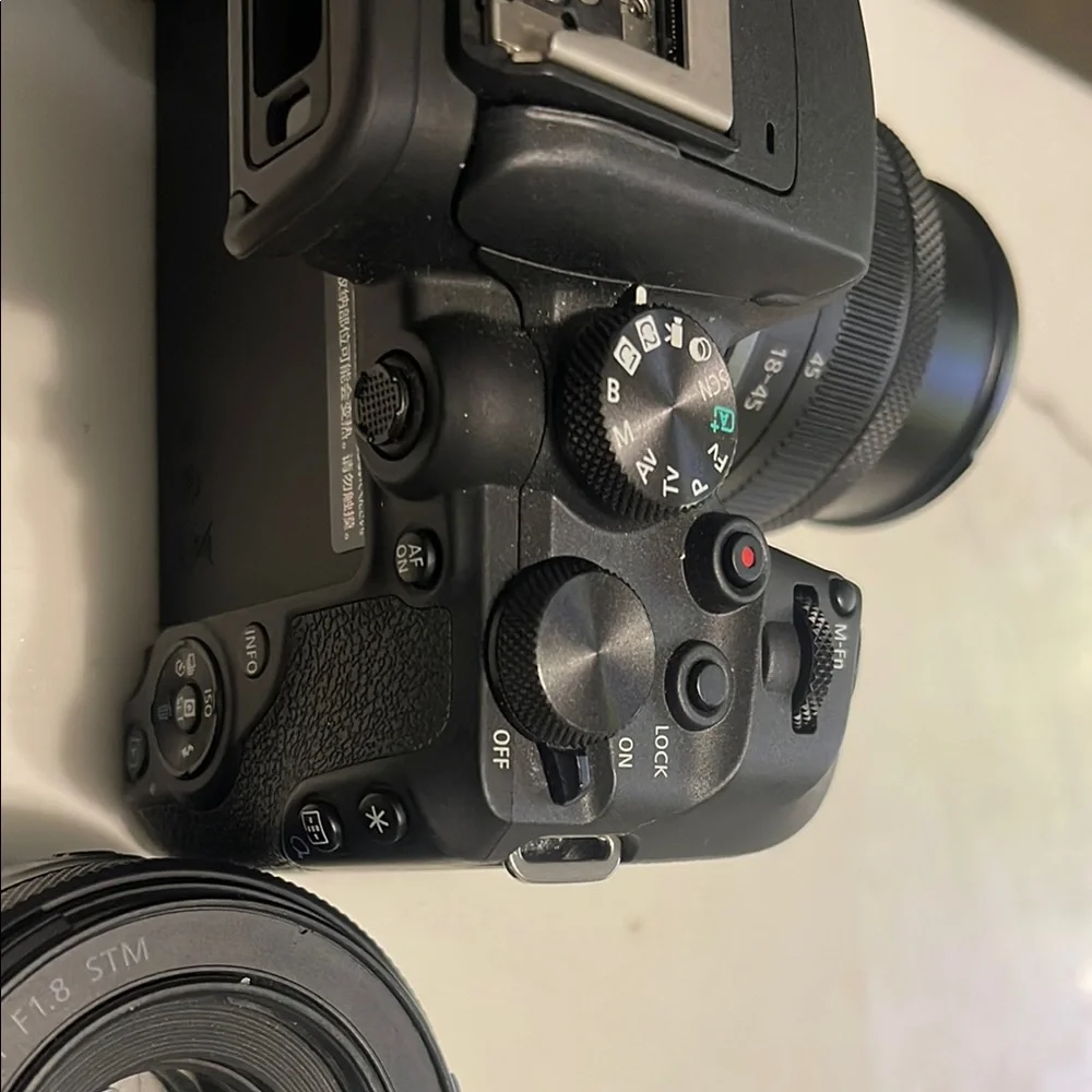 Canon Black Digital Camera with RF Lens